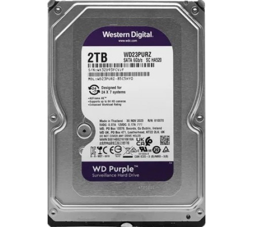 Жесткий диск HDD 2TB WD20PURZ