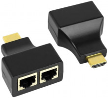 Переходник HDMI(m)–cat5e(f) 2шт Passive HDMI balun HDMI-Cat5e до 25м