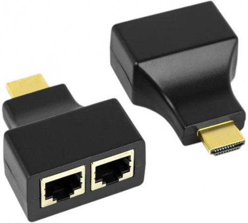 Переходник HDMI(m)–cat5e(f) 2шт Passive HDMI balun HDMI-Cat5e до 25м