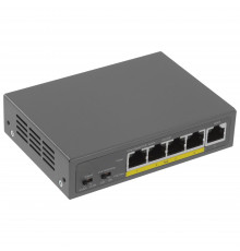 Коммутатор-PoE GS105 5*1000Mbps/1 Power receiving port