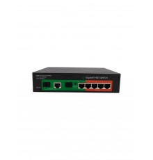 Коммутатор-PoE GPOE404 V6 [4POE-1G 2LAN-1G 2SFP-1G]