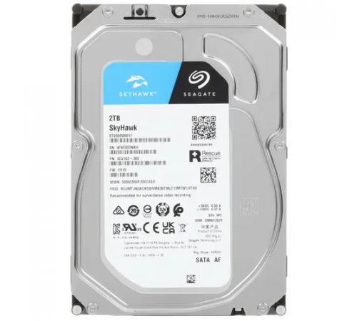Жесткий диск HDD 2Tb Seagate Skyhawk [ST2000VX017]