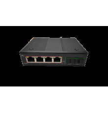Коммутатор-PoE Industrial DJA G0402GPI-SFP [4POE-1G 2SFP-1G] 250м extend управляемый